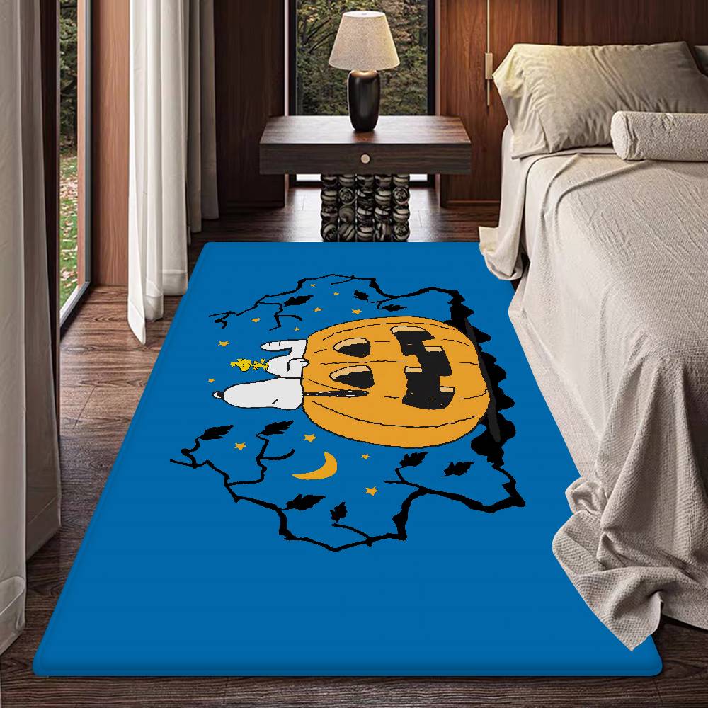 S-Snoopy Cartoon Floor Mat INS Style Soft Bedroom Floor House Laundry Room Mat Anti-skid Household Carpets