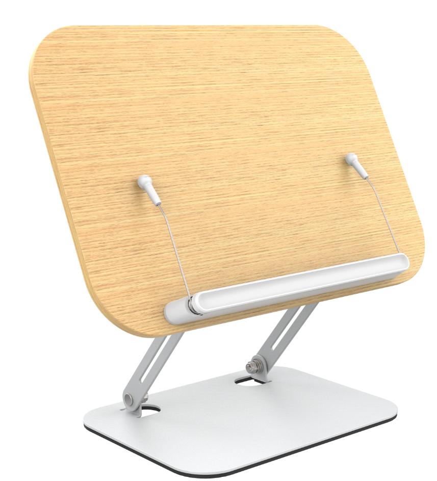 360-Degree Rotating Multi-Purpose Foldable Aluminum Alloy Bookend Comfortable Bookstand Bookshelf Table for Easy Reading
