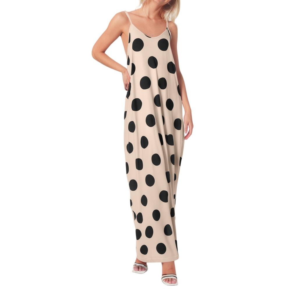 Women's Fashionable Printed Sleeveless Camisole Dress