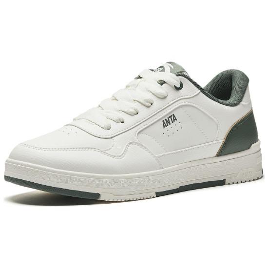 Anta Sports Casual Non-Slip Wear-Resistant Lightweight Low-Top Sneakers Men Sneakers White Green 912518008-3