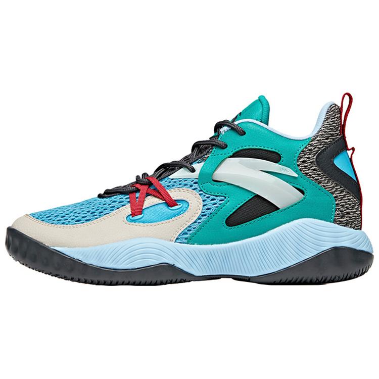 

Anta Wind Tunnel 1 Slip Resistant, Abrasion Resistant, Lightweight Mid top Basketball Shoes Men s Blue Green 112021617S-3 42
