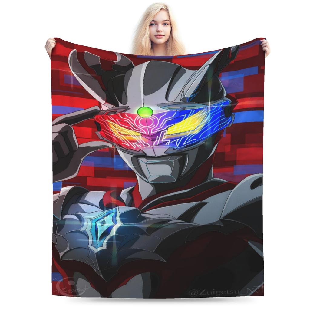 ULTRAMAN Plush Blanket Children Flannel Throw Blanket For Couch Chair Soft Design Quality Bedspread Gift