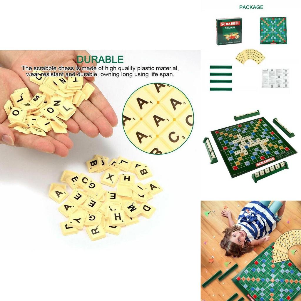 Classic Scrabble Board Game Educational Toy For Kids And Adults