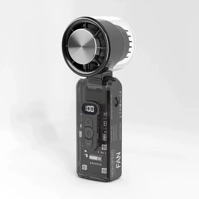 

FC-08 Leafless Handheld Turbine Cooling Fan with Cold Air Ice Pack Factory Direct Bulk Pricing