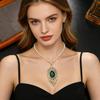 Long Exquisite Crystal Pendant Sweater Necklace for Women, High-End Elegant Versatile Fashion Sweater Chain Jewelry