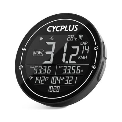 Computador de Ciclo CYCPLUS GPS Velocímetro de Bicicleta Tela Grande Compatível com Sensor ANT+ Sincronização de Dados Strava