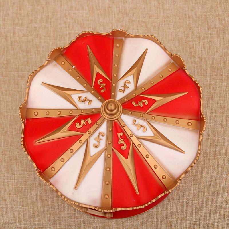 Christmas Carousel Music Box Ornaments Decor Rotating Carousel Lights Electric with Usb or Battery Xmas Music Box for Kids Gift