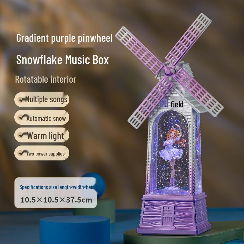 Rotating Crystal Ball Music Box - Ballet Princess Gift for Little Girls' Birthdays