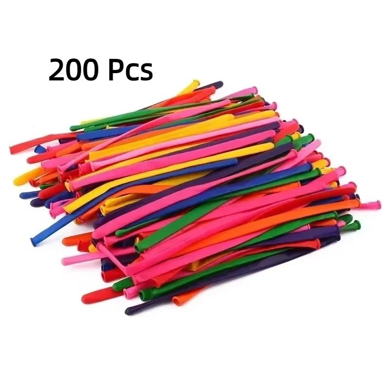 100/200/300 stk Magiske Tegneserieformede Lange Balloner Flettet til Figurer Solgt På Gaden DIY Små Balloner Festlige Dekorationer