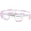 VidaXL Bed Frames Without Mattress 120x190 Cm Solid Pine Wood 855490