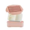 1400ML Plastic Lunch Box With Fork and Spoon 3 Compartment Single-layer  proof Reusable Crisper Portable Sealed   Box for Adults Kids Home Scho