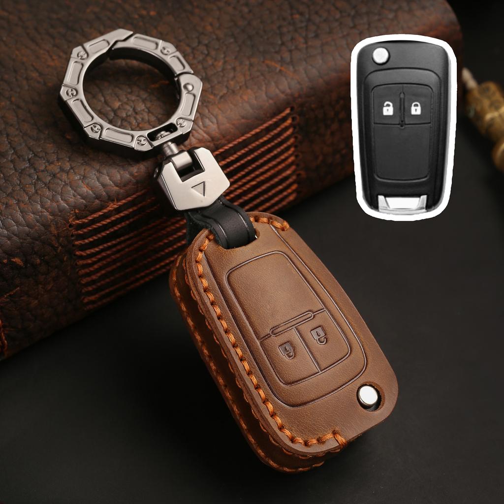 New Leather Car Key Case for Buick For Chevrolet Cruze Aveo Trax Opel Astra Corsa Meriva Zafira Antara J Remote Protect