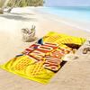 11 Print Beach Towel, Large Soft Quick Dry Towel for Beach Camping Swimming