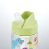 Skater Straw 500ml Straw Water Dinosaur Bottle, Spout-Shaped Bottle, Plastic, Clear, Kids', Design, PSTB5-A