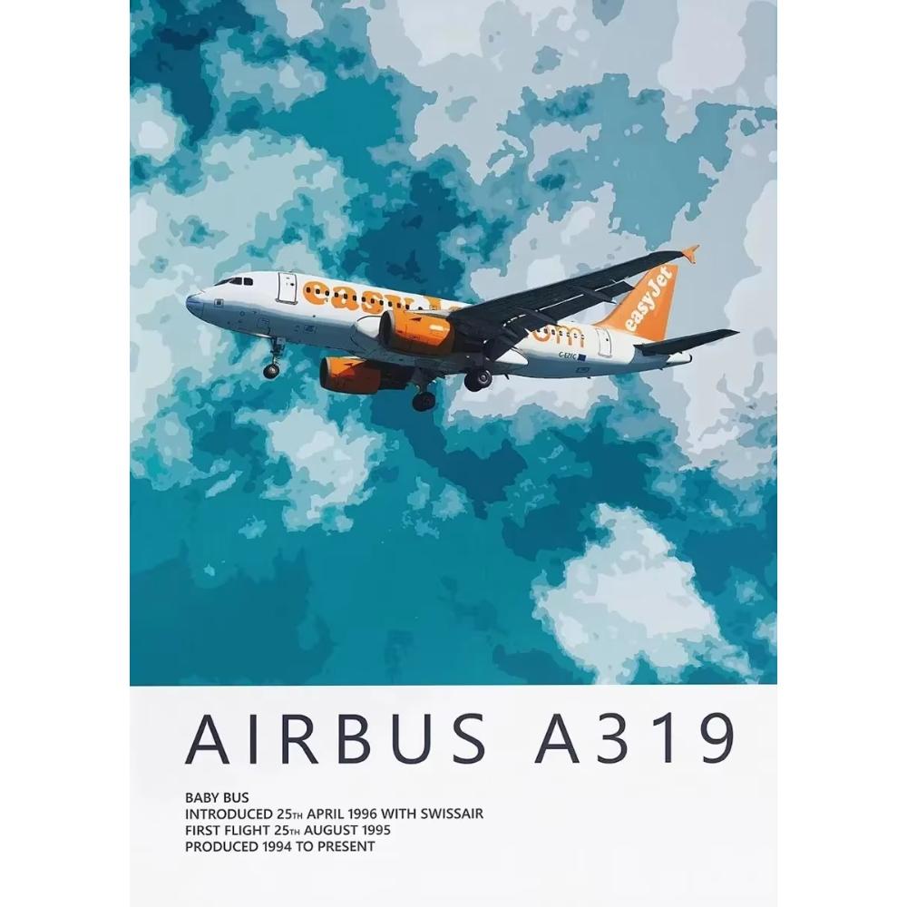 Airbus A320 A380 A350 A319 Aviation Aircraft Posters and Prints Canvas Painting Wall Art Picture for Living Room Home ation
