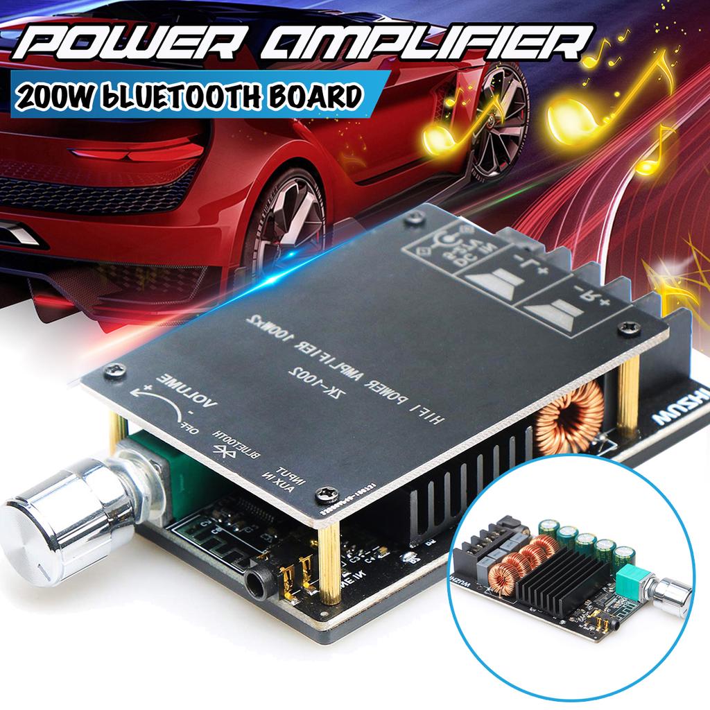 TPA3116 Bluetooth 5.0 Высокомощный цифровой усилитель Stereo Board 200W AMP Amplificador Аудио театр – купить по низким ценам в интернет-магазине Joom