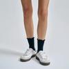 Calcetines de tobillo con volantes (NEGRO)