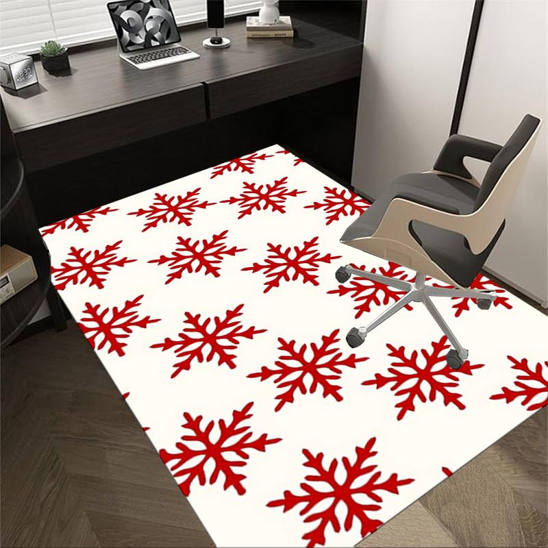 1PC snowflake winter Extra Large Non Slip Floor carpet, Office, family, Studio   Large Area Rug Indoor Rugs, Bold Statement Piece