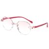 Rimless Reading Glasses Anti Blue Light +1.0 To +3.5 Comfort Fit Magnifier for Women Men