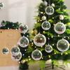 5PCS Bauble Ornament Christmas Transparent Ball Christmas Trees Open Ball Box  Parties
