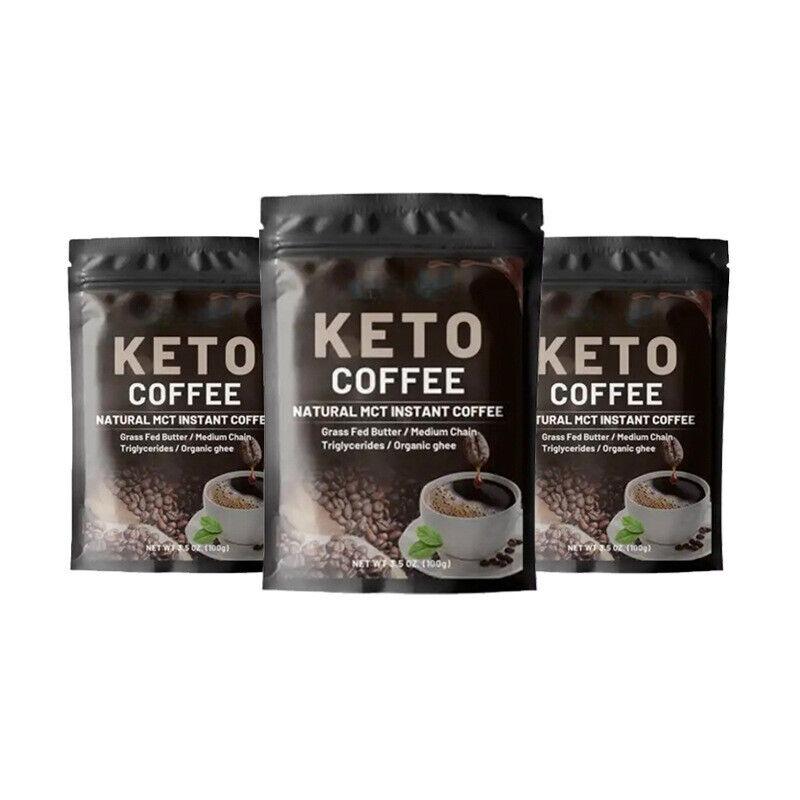KETO Coffee Fitness Instant Solid Drink Ketogenic Black Coffee 100g