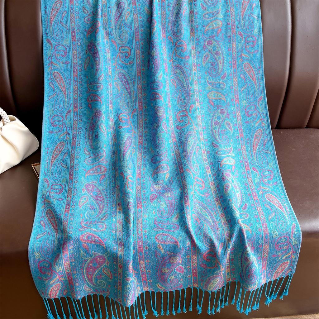 Luxury Jacquard Scarf Women Pasley Print New Wraps Pashmina Travel Poncho Warm Blanket Winter Bufanda Shawl Female Stoles