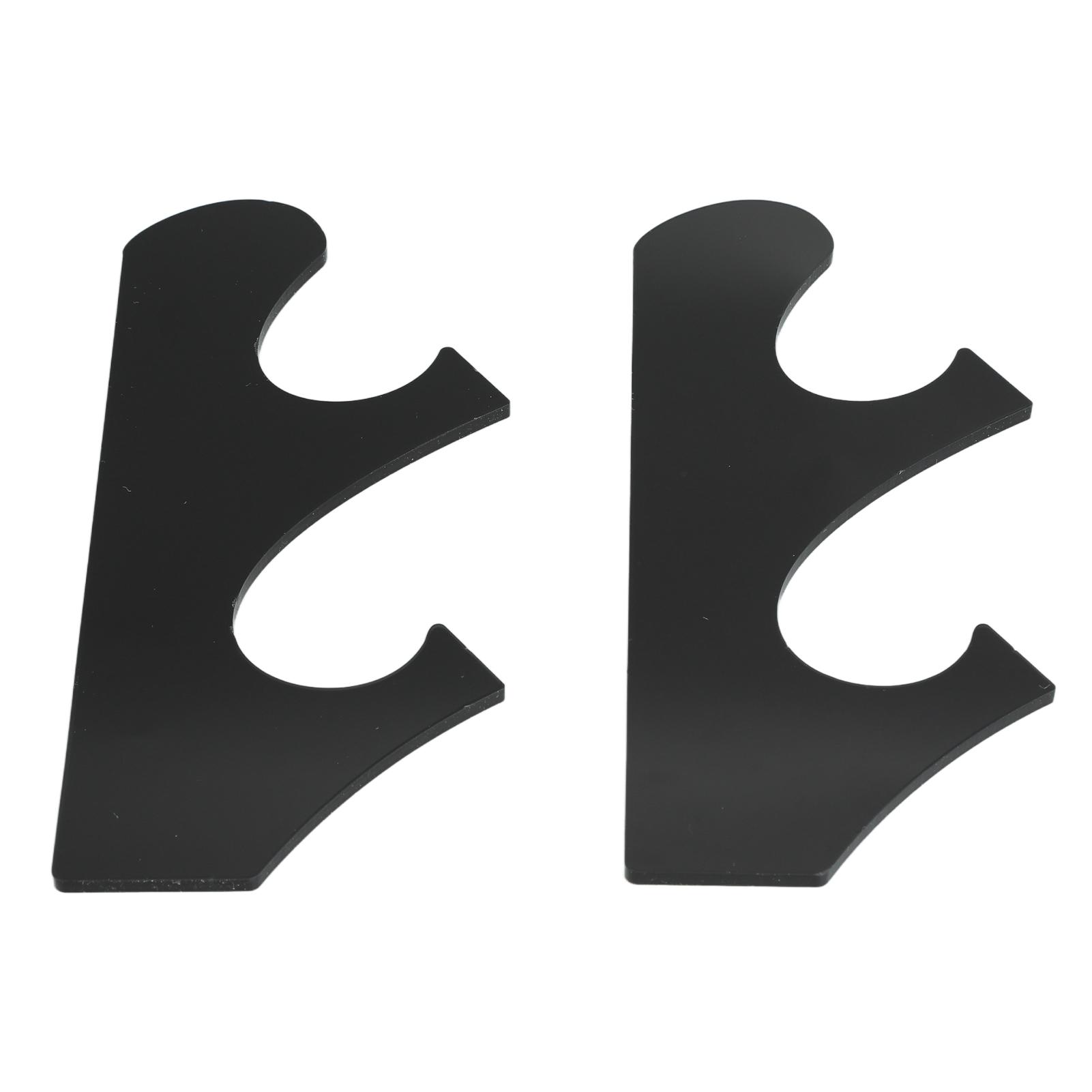 Набор из 1 пары Многоуровневая Винтажная Подставка-стойка для Мечей Акриловая Подставка для Мечей Устойчивая к Разрушению Черная