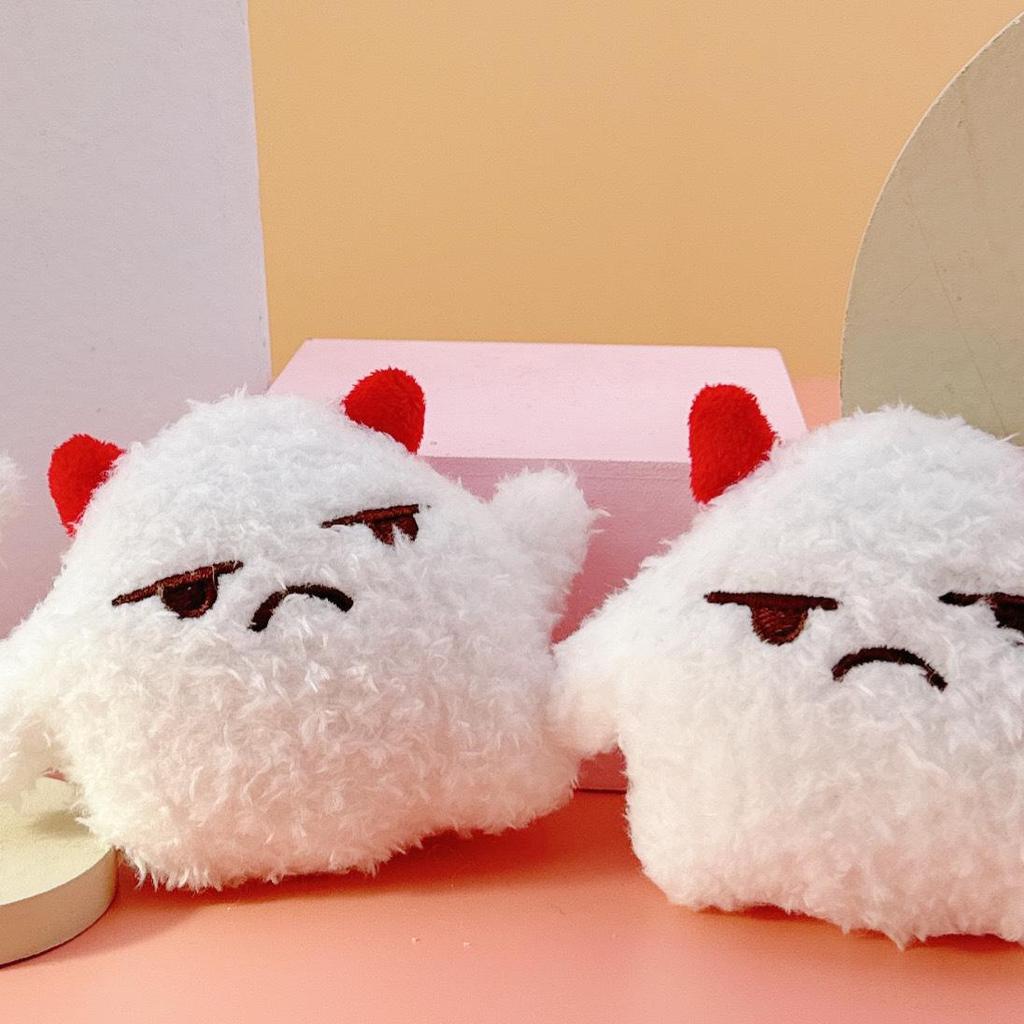 Yeti Pendant Plush Backpack Keychain - Little Monster Doll Style for Women