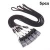 High Strength Black Halter Whistle, Multi-Pack Sports Referee Whistle For Basketball Volleyball Outdoor Hiking Emergency Use