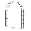 223cm Garden Arch Trellis, Outdoor Wedding Arbor for Ceremony for Climbing Roses, Vines and Plants