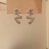 Elegant Fairy Zircon Heart Stud Earrings - Fashionable, Versatile, High-End Face-Shaping Design