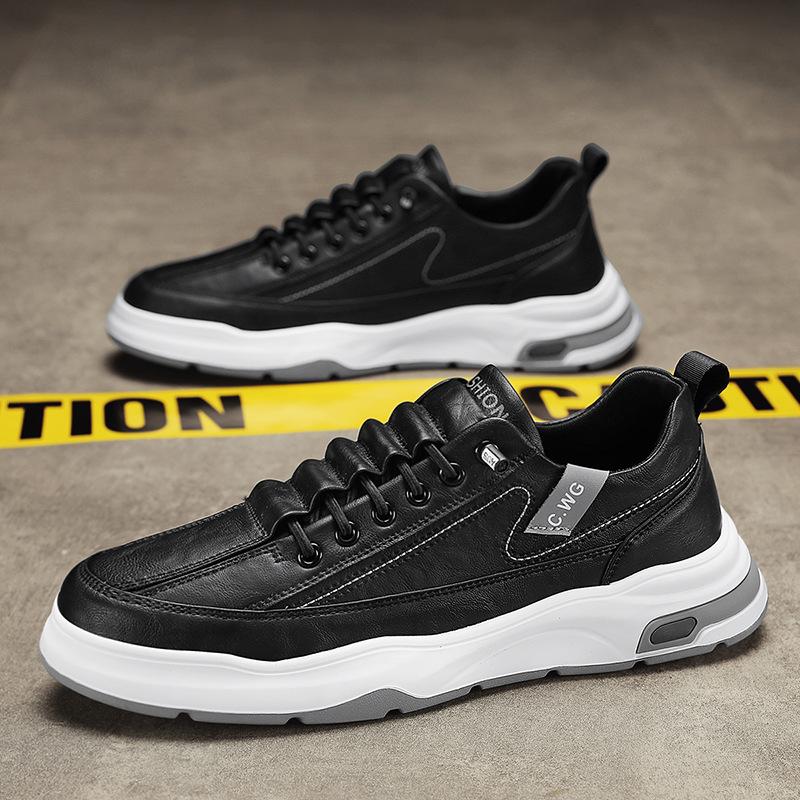 Men's shoes 2025 autumn new casual versatile little white shoes trendy breathable board shoes one pedal student sports trendy shoes