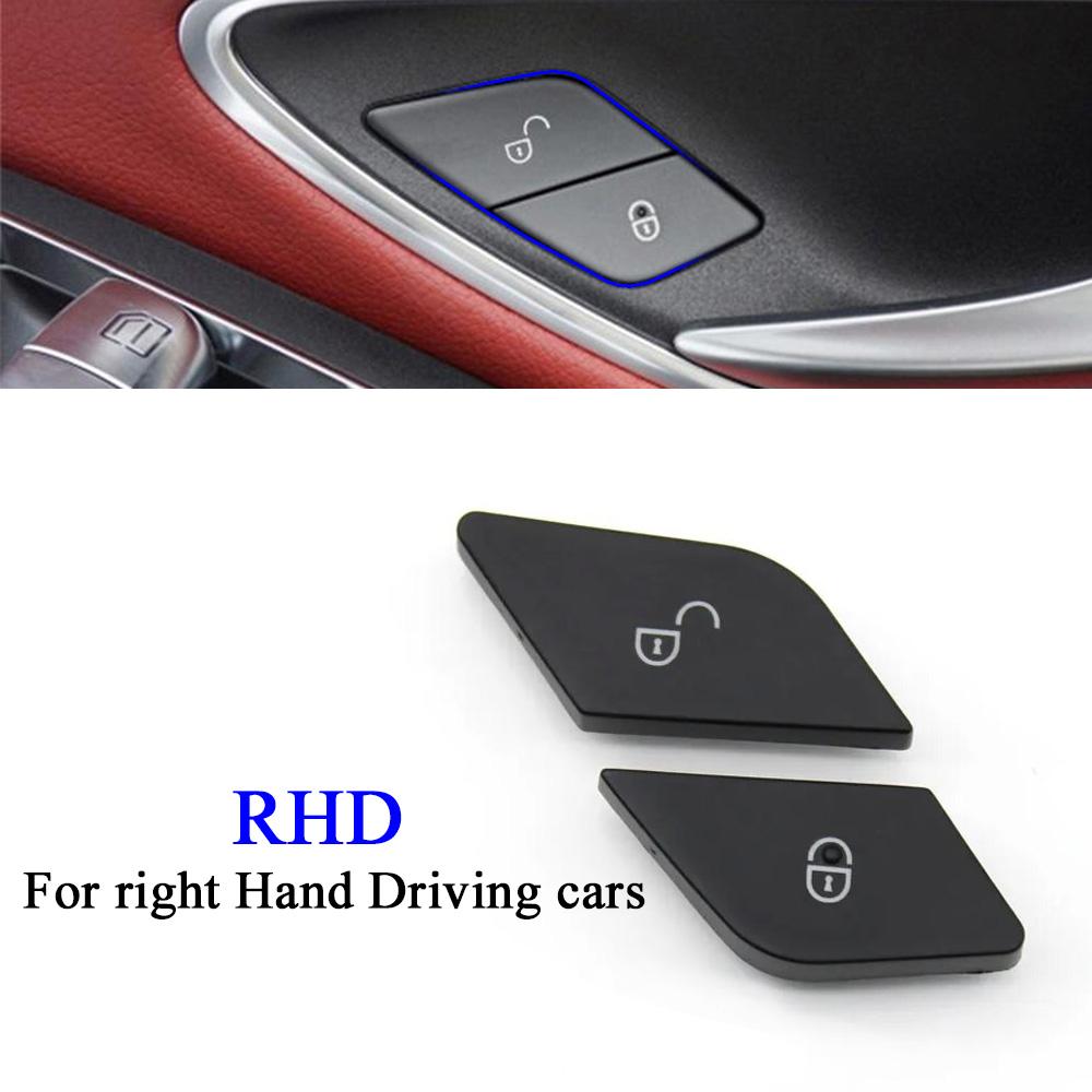 

LHD RHD Car For Mercedes Benz C EQC GLC V Class W205 N293 W253 W447 Interior Central Door Lock Unlock Switch Button Cover RHD 2PCS