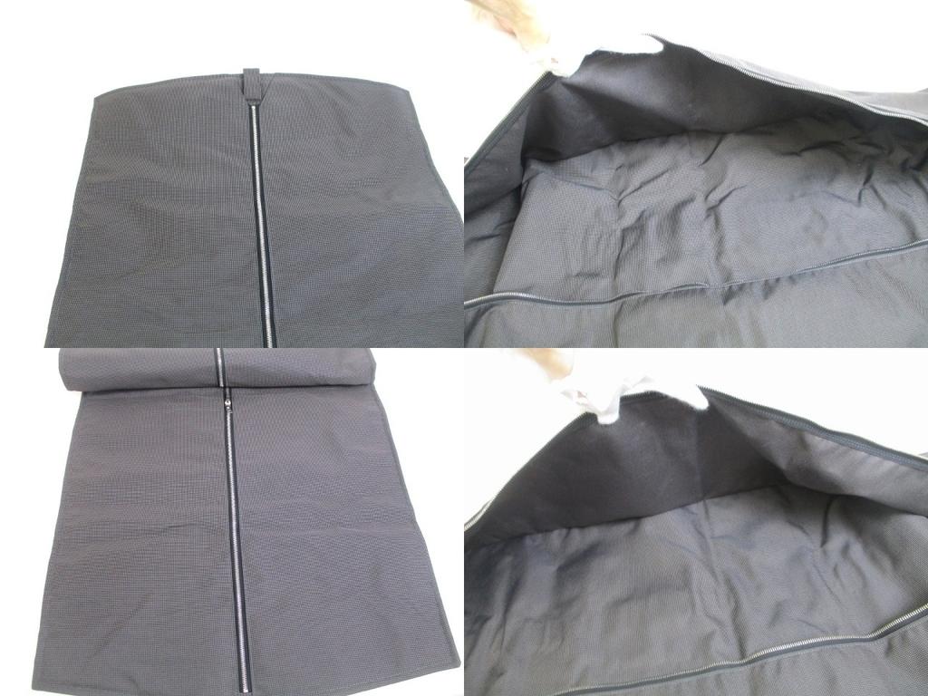 Authentic HERMES Her Line Gray Canvas Garment Bag Suits Bag Trabel Bag #a908  Refurbished