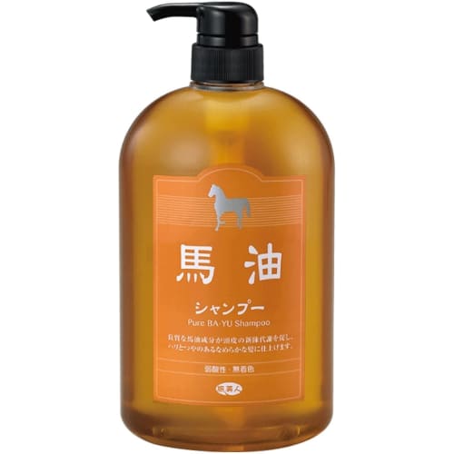 Azuma Shoji [Includes Imabari towel at the same price] Horse oil shampoo 1000m/Tabibijin Bayu Hair oil feels like applying.