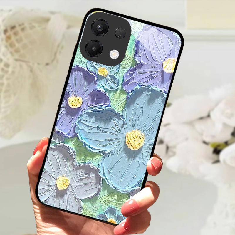 For OPPO K13 5G Case Cool Lion Wolf Tempered Glass Back Cover For OPPO K13 OPPOK13 Phone Case Protective Shell K 13 Fundas Capa