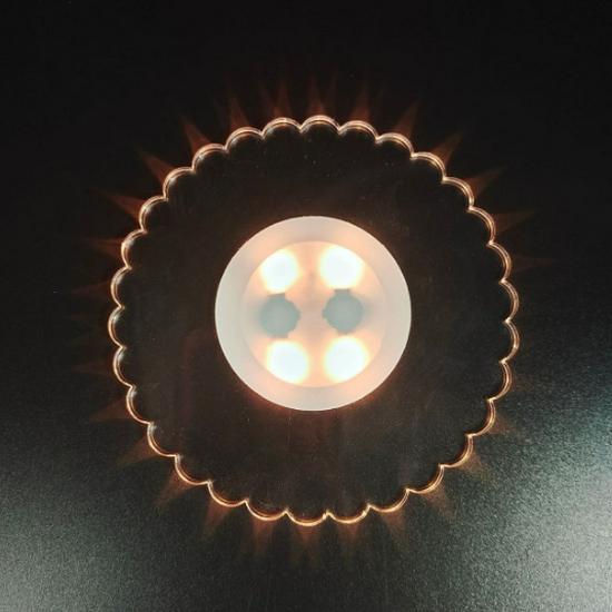 Sous-verre en bois de luxe illuminé pour verres à vin et cocktails