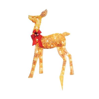 Wasserdichte Weihnachts-LED-Lichterkette mit Hirschmotiv, Acrylmaterial für den Außenbereich im Garten