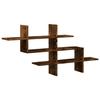 VidaXL Étagère murale chêne fumé 124,5x18x60,5 cm bois d'ingénierie 853267