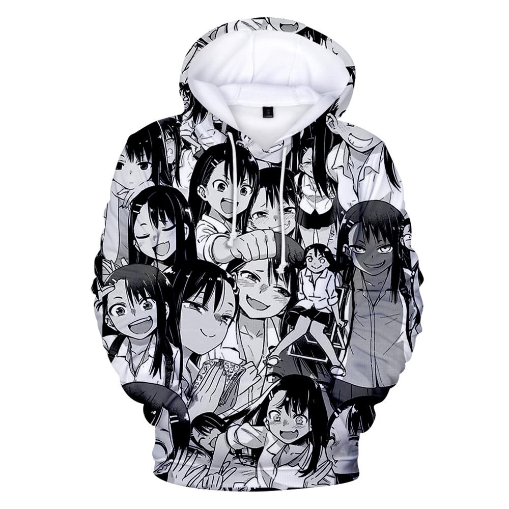 

3D Nagatoro Hayase Fashion Fall Winer Костюм Толстовки Спортивний одяг з капюшоном Молодіжний Kawaii Молодіжні ХІП-ХОП Жіночі/чоловічі топи 4XL