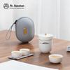 Guanshan Portable Ceramic Kung Fu Tea Set
