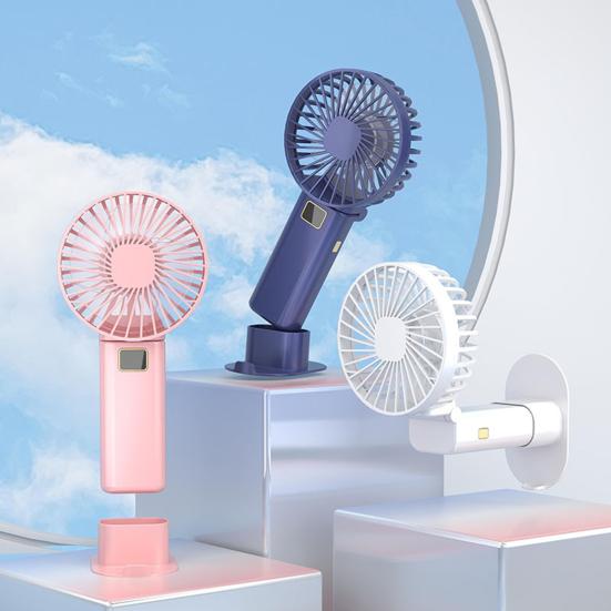 

Мини-ручной вентилятор, 3 скорости, регулируемый, сильный ветер, USB аккумулятор, бесшумный, летний, домашний, уличный, для путешествий, портативный персональный охлаждающий вентилятор синий