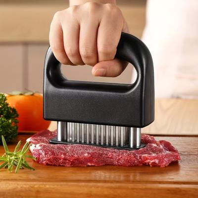 1 Piece, Stainless Steel 48-pin Meat Tenderizer, Stainless Steel Steak Tenderizer, Rib Crusher Meat Tenderizer