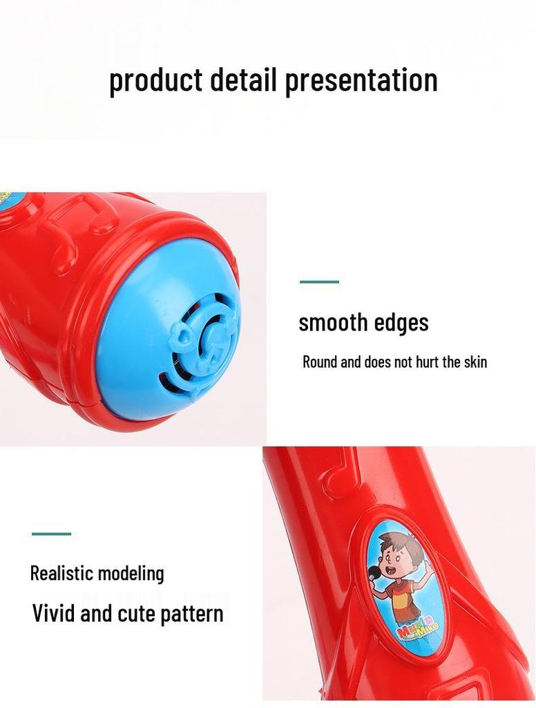 Children's Karaoke Toy Microphone Amplifier for Early Education and Music Play