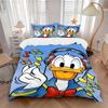 3pcs Donald Duck Music Notes Headphones Printed Quilt Set Soft and Comfortable Quilt Cover for Bedroom, Guest Room Bedding Set S036