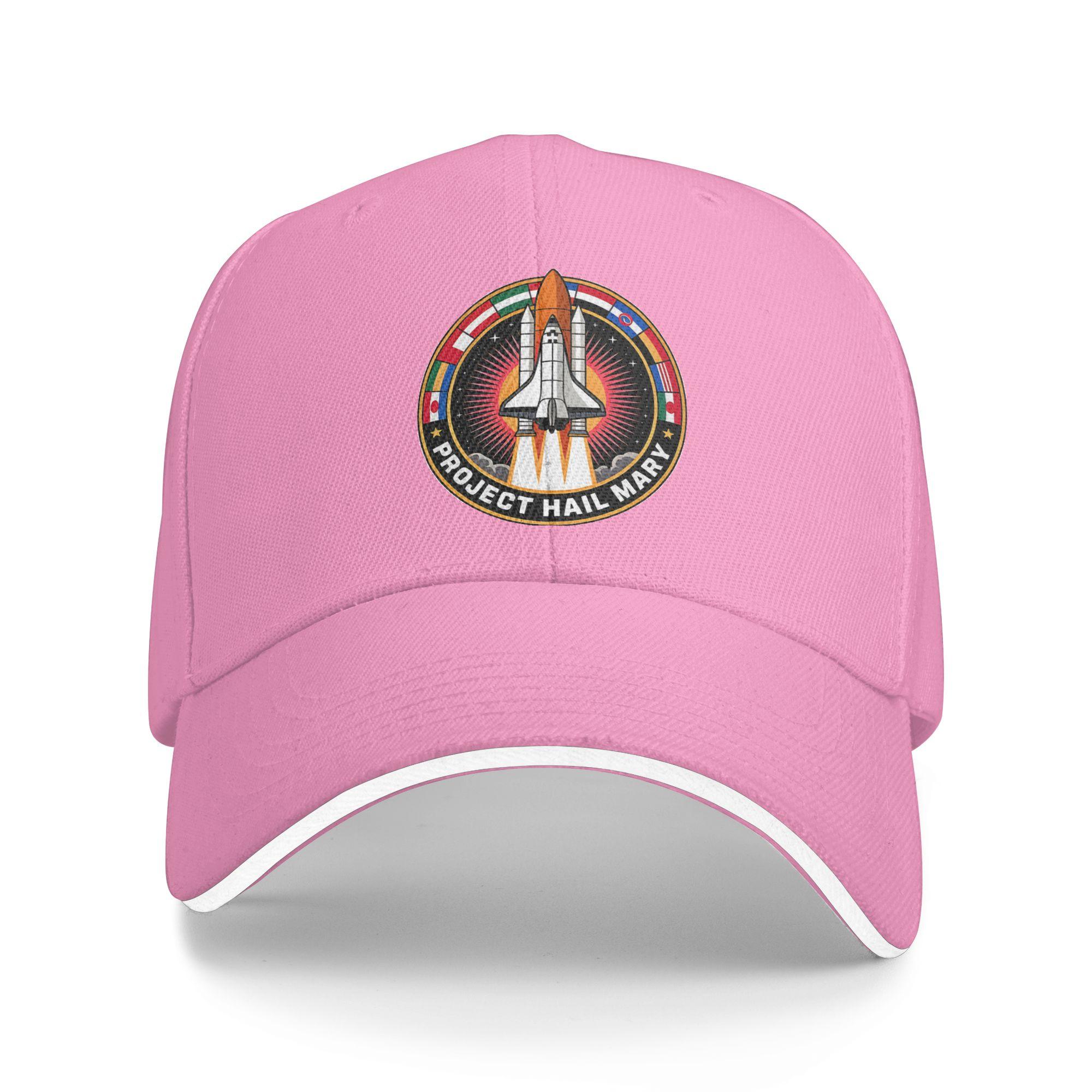

Project Hail Mary Logo Baseball Cap Fitted Retro Trucker Hat Summer Men Adult Outdoor Gym Baseball Caps As Picture розовый