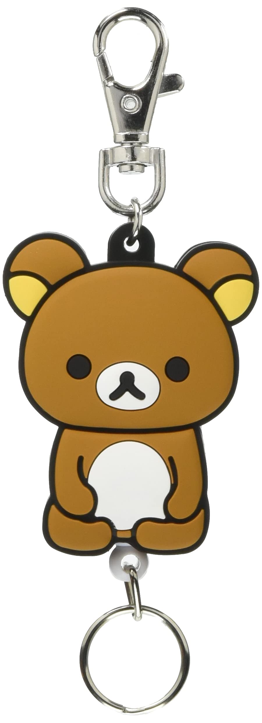 

Rubber reel keychain Rilakkuma full body