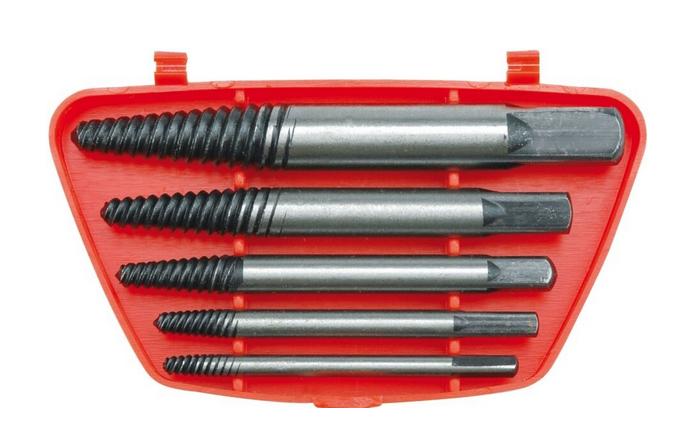 EXTRACTORS FOR BROKEN SCREW 5 PCS 3-18MM