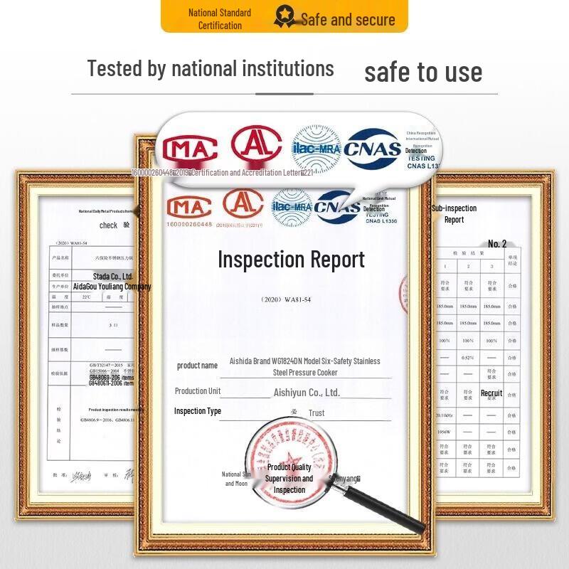 ASD 6.5L 304 Stainless Steel Multi-Hob Pressure Cooker