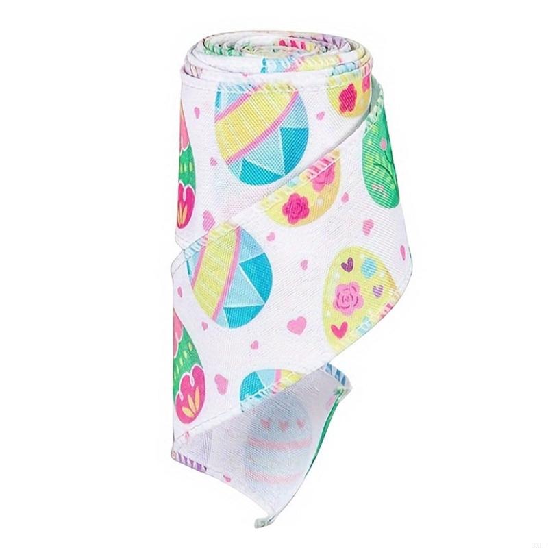 Colorful Polyester Ribbon for Easters Decoration and Creative Craft Project Gift Packaging Supplies Sewing Accessories